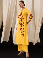 Pure Cotton Flex Patch Work Kurta Set – Sunshine Vibes