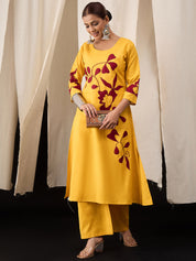 Pure Cotton Flex Patch Work Kurta Set – Sunshine Vibes