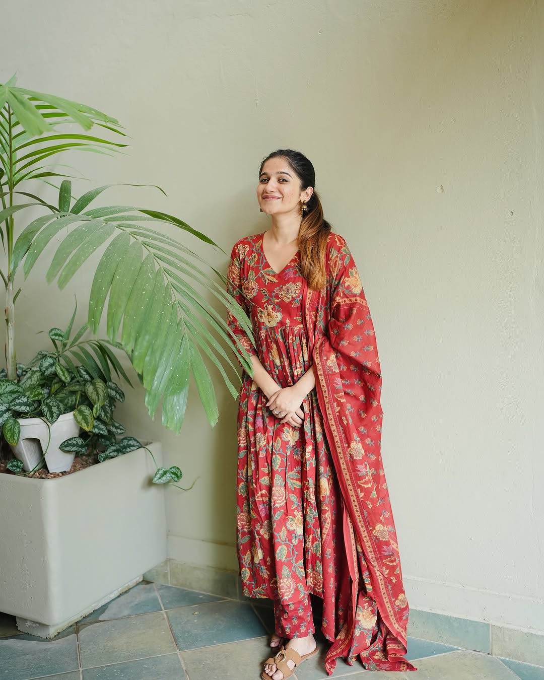 Pure Cotton Printed Kurta Set with Mul Cotton Dupatta