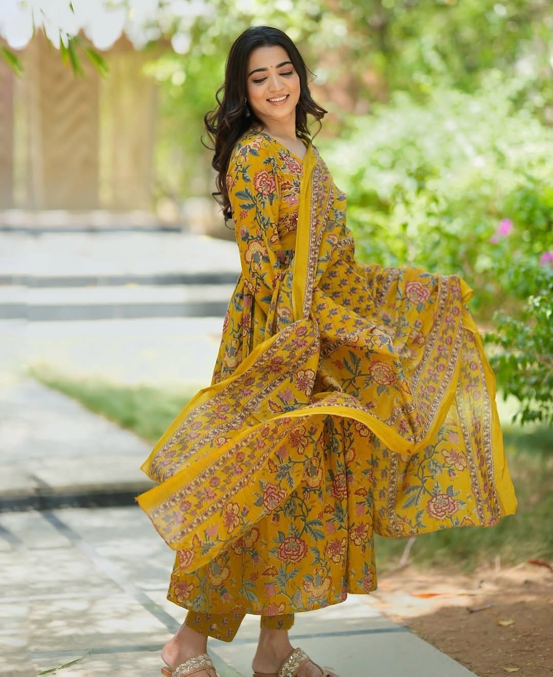 Pure Cotton Printed Kurta Set with Mul Cotton Dupatta