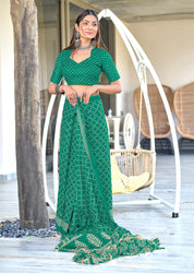 Sea Green Victoria Ready To Wear Saree